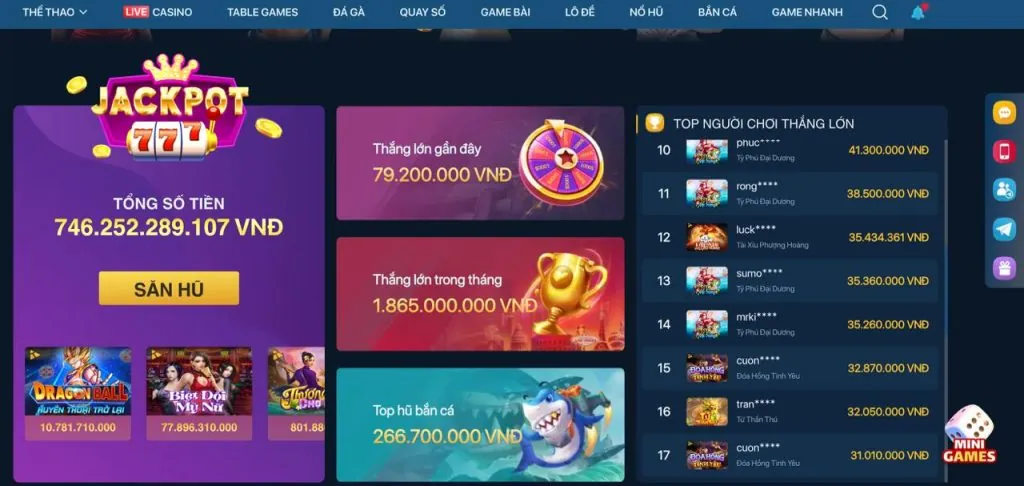 Hoàn trả cực cao Gee88